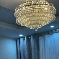 لوستر60سانتی کریستالی