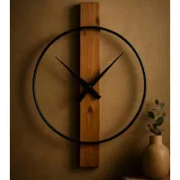 ساخت انواع ساعت دیواری چوبی