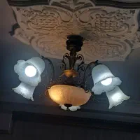 لوستر ۵شاخه تمیز|لوستر و چراغ آویز|تنکابن, |دیوار