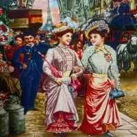 تابلو فرش دو دختر شاهزاده