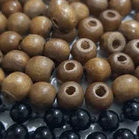مهره چوبی و سنگ طبیعی اونیکس (عقیق سیاه) اصل|جواهرات|تهران, اقدسیه|دیوار