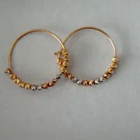 گوشواره حلقه ای تراش