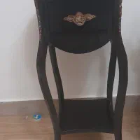 میز تلفن چوبی