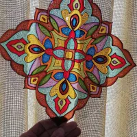 تابلو ویترای روی شیشه