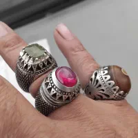 سه عدد انگشتر نقره|جواهرات|شیرود, |دیوار