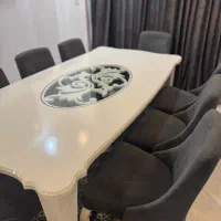 میز ناهارخوری ۸ نفره جنس پارچه ترک