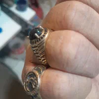 فروش دوعددانگشتره مردانه ازجنس طلای روسی|بدلیجات|اسلام‌شهر, باغ فیض|دیوار