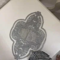 رومیزی نقره ای