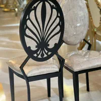 صندلی مشکی رنگ کورهcncشده/تالاروخانه عقد