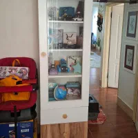 تخت و کمد ویترینی کودک نوجوان|تخت و سرویس خواب|تنکابن, |دیوار