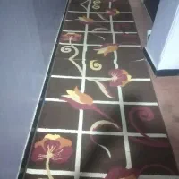 قالی راهرویی و پرده