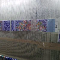 قالیچه ابریشم نیمه کاره|فرش|قم, علی آباد سعدگان|دیوار