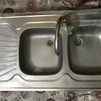 سینک دو لگنه + شیرآب