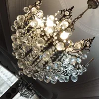 یک جفت لوستربرنجی با آویزهای کریستال اصل چک|لوستر و چراغ آویز|تهران, سعادت‌آباد|دیوار