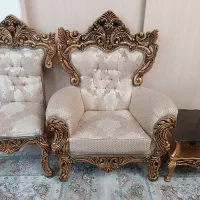 ست 9 نفره مبل سلطنتی به همراه ویترین و میز تلوزیون|مبلمان خانگی و میز عسلی|رباط‌کریم, نصیرشهر|دیوار