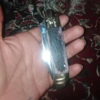 چاقو تیغه فولاد دسته شاخ ضامنپرشی نومعاوضه|کوهنوردی و کمپینگ|شهرکرد, |دیوار