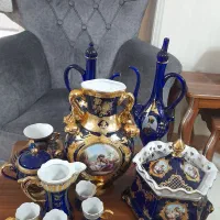 سرویس قهوه خوری سورمه ای قدیمی وخاص