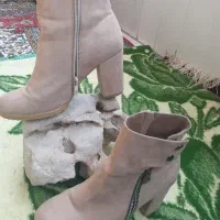 نیم بوت مخملی