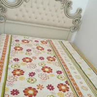 سرویس تخت 2نفره و آیینه دراور شیری رنگ نونو|تخت و سرویس خواب|بیرجند, |دیوار