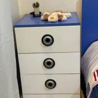 سرویس خواب باتشک طبی و کمدو میز تحریرو کتابخانه|تخت و سرویس خواب|تهران, باغ فیض|دیوار