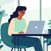 همکار خانم برای کافی نت