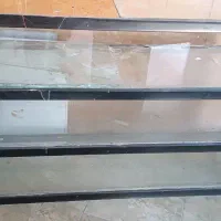 دو عدد ویترین فلزی شیشه ای مغازه