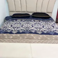 تخت دونفره تشک رو تختی پاف باکس بزرگ