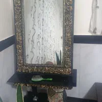 آینه وکنسولی زیر تلویزیونی ومبل ۷نفره با عسلی