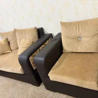 مبل چرم ۷ نفره|مبلمان خانگی و میز عسلی|بندر امام خمینی, |دیوار