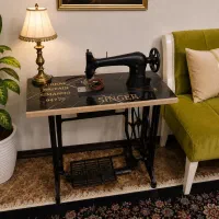 چرخ خیاطی سینجر عتیقه کلکسیونی