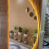 آینه بک لایت طرح نیم دایره