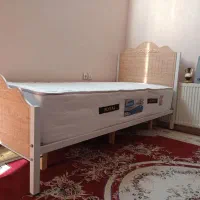تخت خواب یکنفره و دوطبقه وکیوم گلدار مدل رز|تخت و سرویس خواب|مشهد, سپاد|دیوار