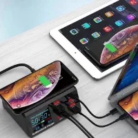 هاب مولتی شارژر وایرلس مدل WLX-X9 با ۸ پورت|لوازم جانبی موبایل و تبلت|اسلام‌شهر, زرافشان|دیوار