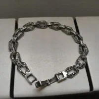 دستبند نقره ۹۲۵  سیاه قلم