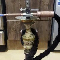 قلیون عربی برنجی حکاکی شده کار دست
