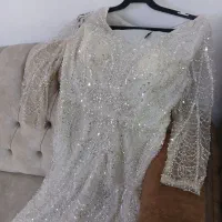 لباس مجلسی تمام سنگ و مروارید دوزی|لباس|ری, فیروزآباد|دیوار