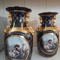 گلدان جفت ۳۸ سانت بسیار زیبا