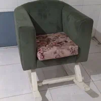 صندلی راک چوبی|مبلمان خانگی و میز عسلی|مراغه, |دیوار