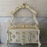 آیینه کنسول چوبی