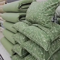 لحاف تشک و بالش پشم گوسفندی با رویه تمام نخی