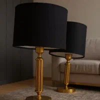 فروش آباژور دیواری طلایی مشکی در حد نو