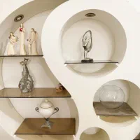 ویترین چوبی کاملا سالم با چراغ های سالم|بوفه، ویترین، کنسول|لاهیجان, کوی خزر|دیوار