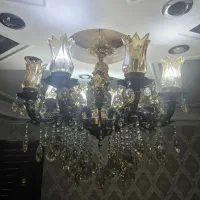 لوستر ۸ شاخه برنجی|لوستر و چراغ آویز|تهران, خانی آباد نو جنوبی|دیوار