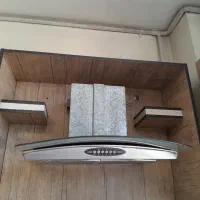 هود جنس استیل و شیشه ای کن
