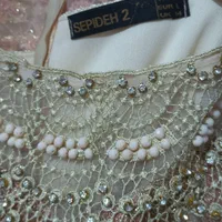 لباس مجلسی بالاتنه گیپور ترک مرواریدو سنگ دوزی شده|لباس|قوچان, |دیوار