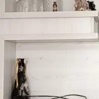 دکوری کنار کابینت و میز تلویزیون شیشه‌ای