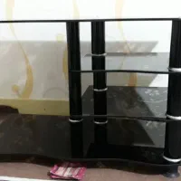 ‌میز شیشه ای گلدار