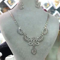 طلا گردنی و گوشواره تراشخور(بدون اجرت)