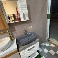 ست کامل روشویی yara ۶۰.۴۰(کارخانه) با چینی طوسی