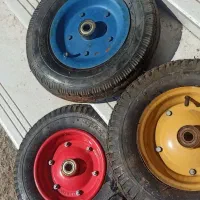 ۳ عدد چرخ کامل فرغون با رینگ فولادی|ابزارآلات|رشت, کوی یخ|دیوار